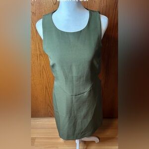 NWT Anthropologie Olive Green Women's Dress With CutOuts By Waist
Sleeveless XS